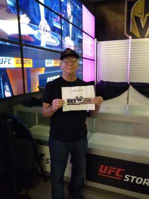 LarryThanks for the tickets UFC.  attended UFC 248 on Mar 7th 2020 via VetTix 