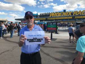 Steve attended Fanshield 500 - KB100 Kurt Busch Fan Appreciation Tickets - NASCAR Cup Series on Mar 8th 2020 via VetTix 