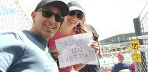 Jessica attended Fanshield 500 - KB100 Kurt Busch Fan Appreciation Tickets - NASCAR Cup Series on Mar 8th 2020 via VetTix 