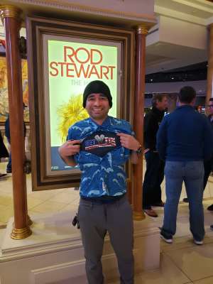 Win attended Rod Stewart: the Hits. on Mar 13th 2020 via VetTix 