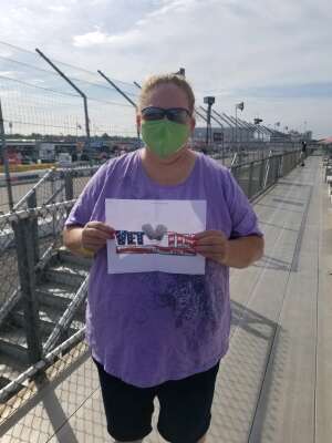 Robin attended The Gateway 200 Powered by Ck Power NASCAR Truck Series and the Bommarito Automotive Group 500 Indycar Race - Auto Racing on Aug 30th 2020 via VetTix 