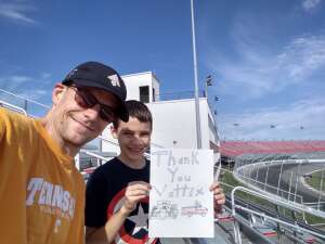 Nick A.  attended The Gateway 200 Powered by Ck Power NASCAR Truck Series and the Bommarito Automotive Group 500 Indycar Race - Auto Racing on Aug 30th 2020 via VetTix 