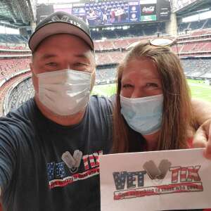 Jeffrey Skidgel attended Houston Texans vs. Minnesota Vikings - NFL on Oct 4th 2020 via VetTix 
