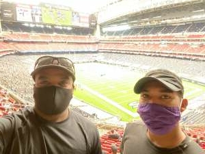 James attended Houston Texans vs. Minnesota Vikings - NFL on Oct 4th 2020 via VetTix 