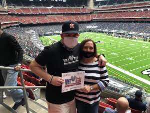 Mark V and friends attended Houston Texans vs. Minnesota Vikings - NFL on Oct 4th 2020 via VetTix 