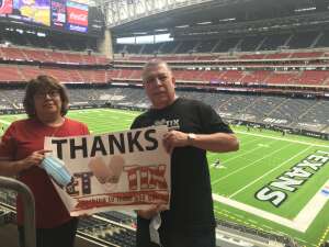 Joe Barrera attended Houston Texans vs. Minnesota Vikings - NFL on Oct 4th 2020 via VetTix 