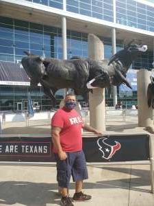 Antonio attended Houston Texans vs. Jacksonville Jaguars - NFL on Oct 11th 2020 via VetTix 