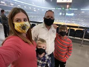 Aaron and family  attended PBR World Finals: Unleash the Beast on Nov 12th 2020 via VetTix 