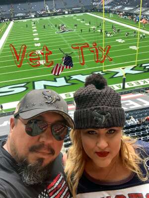 Ssg Corona attended Houston Texans vs. New England Patriots - NFL on Nov 22nd 2020 via VetTix 