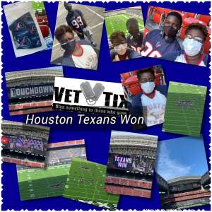 Glenjulita M attended Houston Texans vs. New England Patriots - NFL on Nov 22nd 2020 via VetTix 