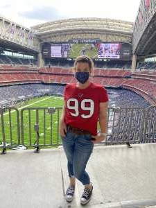 Jennifer D. attended Houston Texans vs. New England Patriots - NFL on Nov 22nd 2020 via VetTix 