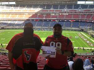 Amazing Game attended Houston Texans vs. Indianapolis Colts - NFL on Dec 6th 2020 via VetTix 