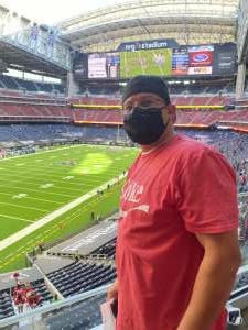 Luis attended Houston Texans vs. Indianapolis Colts - NFL on Dec 6th 2020 via VetTix 