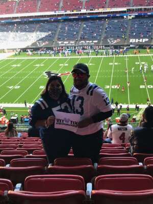 Bryan Oseguera attended Houston Texans vs. Indianapolis Colts - NFL on Dec 6th 2020 via VetTix 