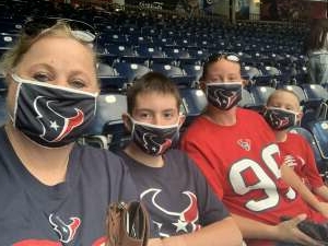 Sherry attended Houston Texans vs. Indianapolis Colts - NFL on Dec 6th 2020 via VetTix 