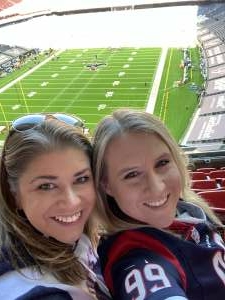 BE attended Houston Texans vs. Indianapolis Colts - NFL on Dec 6th 2020 via VetTix 