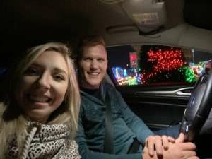 Drive through holiday light show