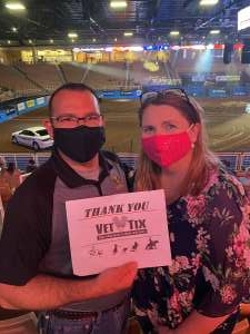 SFC(R) Lafo.  attended Ram National Circuit Finals Rodeo - Military Appreciation Night on Apr 9th 2021 via VetTix 