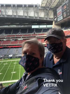 Jerry attended Houston Texans vs. Cincinnati Bengals - NFL on Dec 27th 2020 via VetTix 