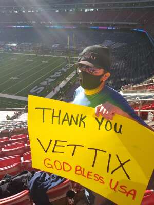 Joshua Meyer attended Houston Texans vs. Tennessee Titans - NFL on Jan 3rd 2021 via VetTix 