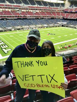 Doug Rush attended Houston Texans vs. Tennessee Titans - NFL on Jan 3rd 2021 via VetTix 