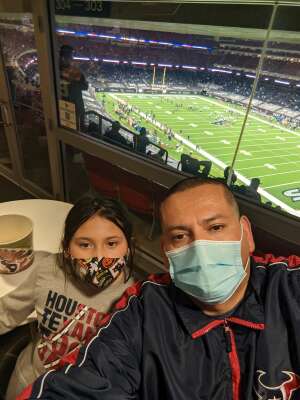 Rob Hernandez attended Houston Texans vs. Tennessee Titans - NFL on Jan 3rd 2021 via VetTix 