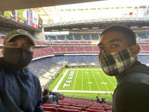 James attended Houston Texans vs. Tennessee Titans - NFL on Jan 3rd 2021 via VetTix 