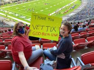 Kim B.  attended Houston Texans vs. Tennessee Titans - NFL on Jan 3rd 2021 via VetTix 