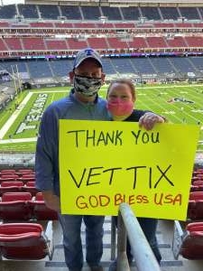 Richard attended Houston Texans vs. Tennessee Titans - NFL on Jan 3rd 2021 via VetTix 