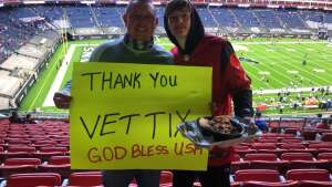 Tony and Evin Ashcraft attended Houston Texans vs. Tennessee Titans - NFL on Jan 3rd 2021 via VetTix 
