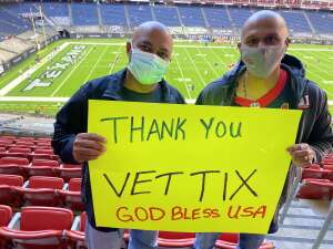 Greg  attended Houston Texans vs. Tennessee Titans - NFL on Jan 3rd 2021 via VetTix 