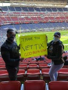 John Fuller attended Houston Texans vs. Tennessee Titans - NFL on Jan 3rd 2021 via VetTix 