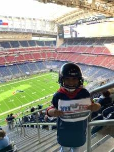Azzaam attended Houston Texans vs. Tennessee Titans - NFL on Jan 3rd 2021 via VetTix 