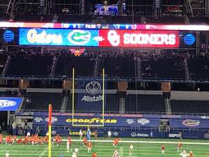 Jason Burns attended Goodyear Cotton Bowl Classic - Florida vs. Oklahoma - NCAA Football on Dec 30th 2020 via VetTix 