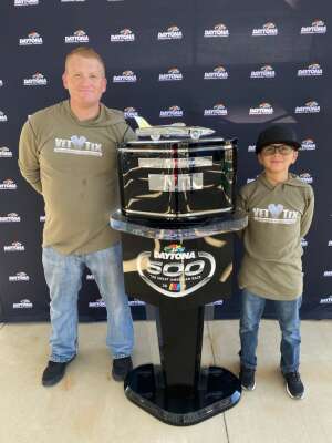 Nathan & Noah attended NASCAR Cup Series - Daytona Road Course on Feb 21st 2021 via VetTix 