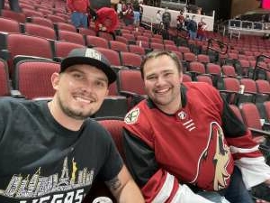 Doug attended Arizona Coyotes vs. Vegas Golden Knights - NHL on Apr 30th 2021 via VetTix 