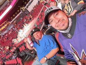 Daniel Rodriguez attended Arizona Coyotes vs. Vegas Golden Knights - NHL on May 1st 2021 via VetTix 
