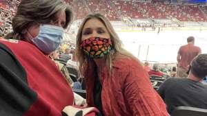 Lew and Kristine attended Arizona Coyotes vs. Vegas Golden Knights - NHL on May 1st 2021 via VetTix 
