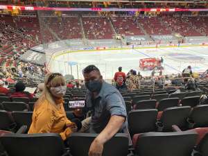 Les attended Arizona Coyotes vs. Vegas Golden Knights - NHL on May 1st 2021 via VetTix 