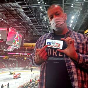 Lee Hartwig attended Arizona Coyotes vs. Vegas Golden Knights - NHL on May 1st 2021 via VetTix 