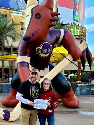 Don & Sandy attended Arizona Coyotes vs. Vegas Golden Knights - NHL on May 1st 2021 via VetTix 