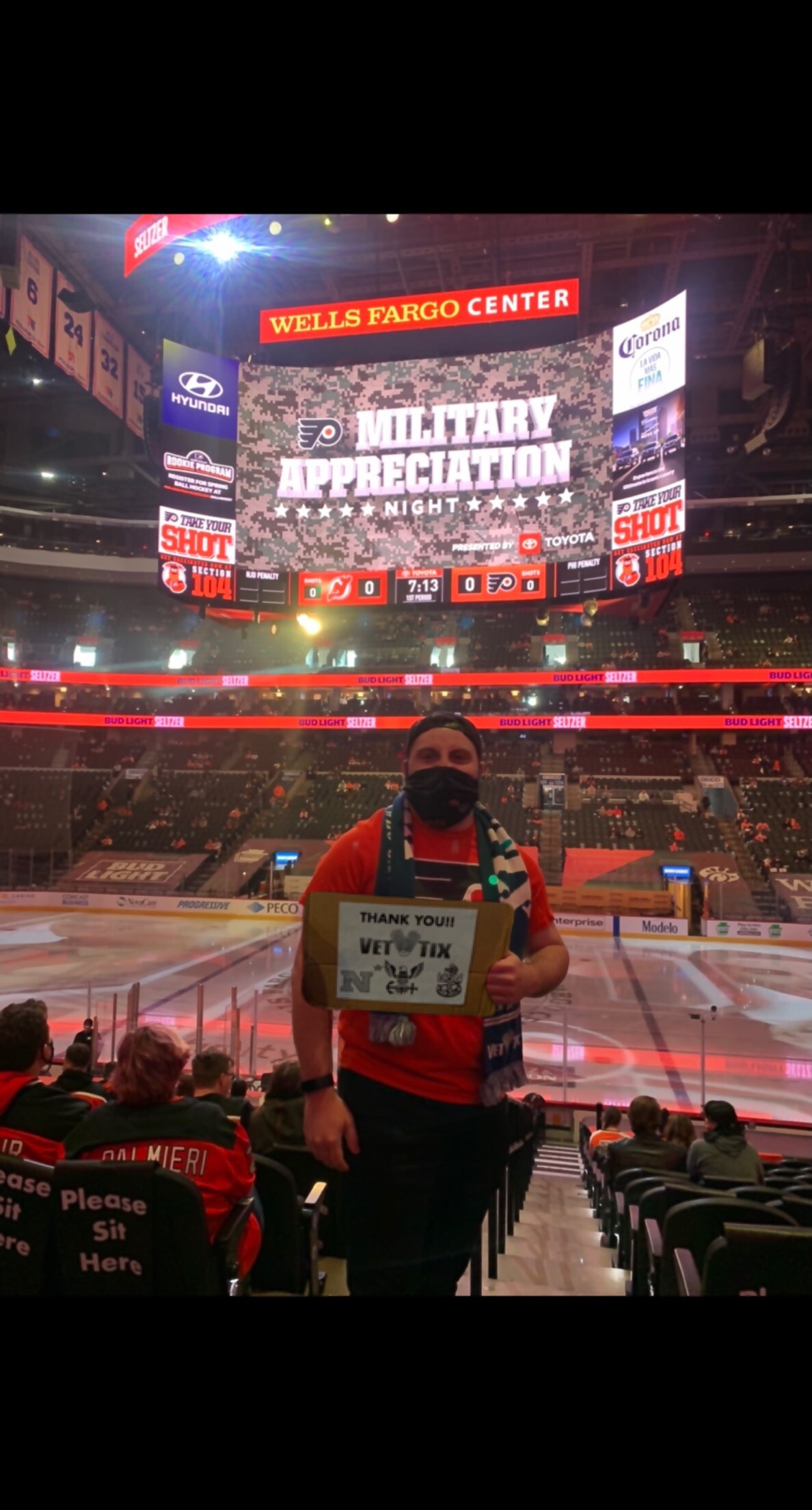Event Feedback: Philadelphia Flyers vs. New Jersey Devils - NHL ** Military  Appreciation Night ** Please Read Event Notes **