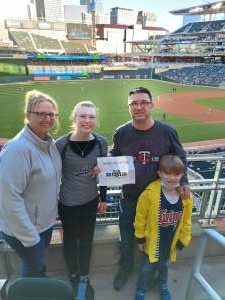Shawn Smith attended Minnesota Twins vs. Kansas City Royals - MLB on May 28th 2021 via VetTix 