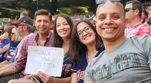 Kristina attended Minnesota Twins vs. Cleveland Indians - MLB on Jun 25th 2021 via VetTix 