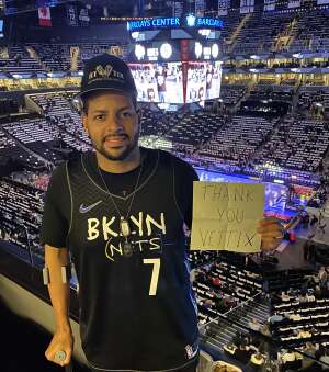 Diaz attended Brooklyn Nets vs. Boston Celtics - NBA - First Round Playoffs! ** Vaccinated Fan Section Only ** on Jun 1st 2021 via VetTix 