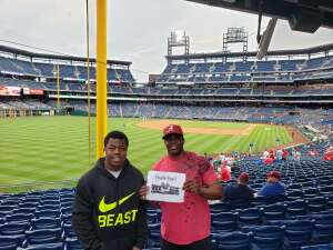 Andre attended Philadelphia Phillies vs. Atlanta Braves - MLB on Jun 9th 2021 via VetTix 