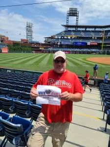 Brian Scannon USAF Retired attended Philadelphia Phillies vs. Atlanta Braves - MLB on Jun 10th 2021 via VetTix 