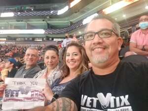 Chris attended Arizona Rattlers vs. Tucson Sugar Skulls on Jun 12th 2021 via VetTix 