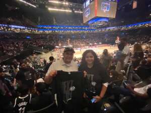 Beatriz attended Brooklyn Nets vs. Milwaukee Bucks - NBA - Second Round Playoffs! Game 1 ** Vaccinated Fan Section Only ** on Jun 5th 2021 via VetTix 