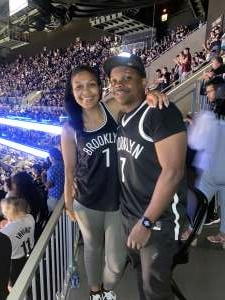 Reon Greene  attended Brooklyn Nets vs. Milwaukee Bucks - NBA - Second Round Playoffs! Game 1 ** Vaccinated Fan Section Only ** on Jun 5th 2021 via VetTix 